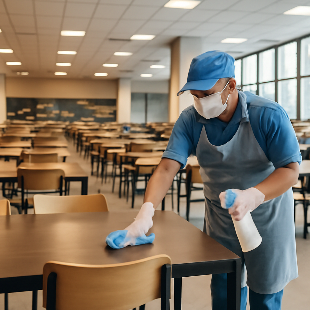Refeitório corporativo sem improviso: rotinas de higienização que sustentam produtividade e evitam contaminação cruzada